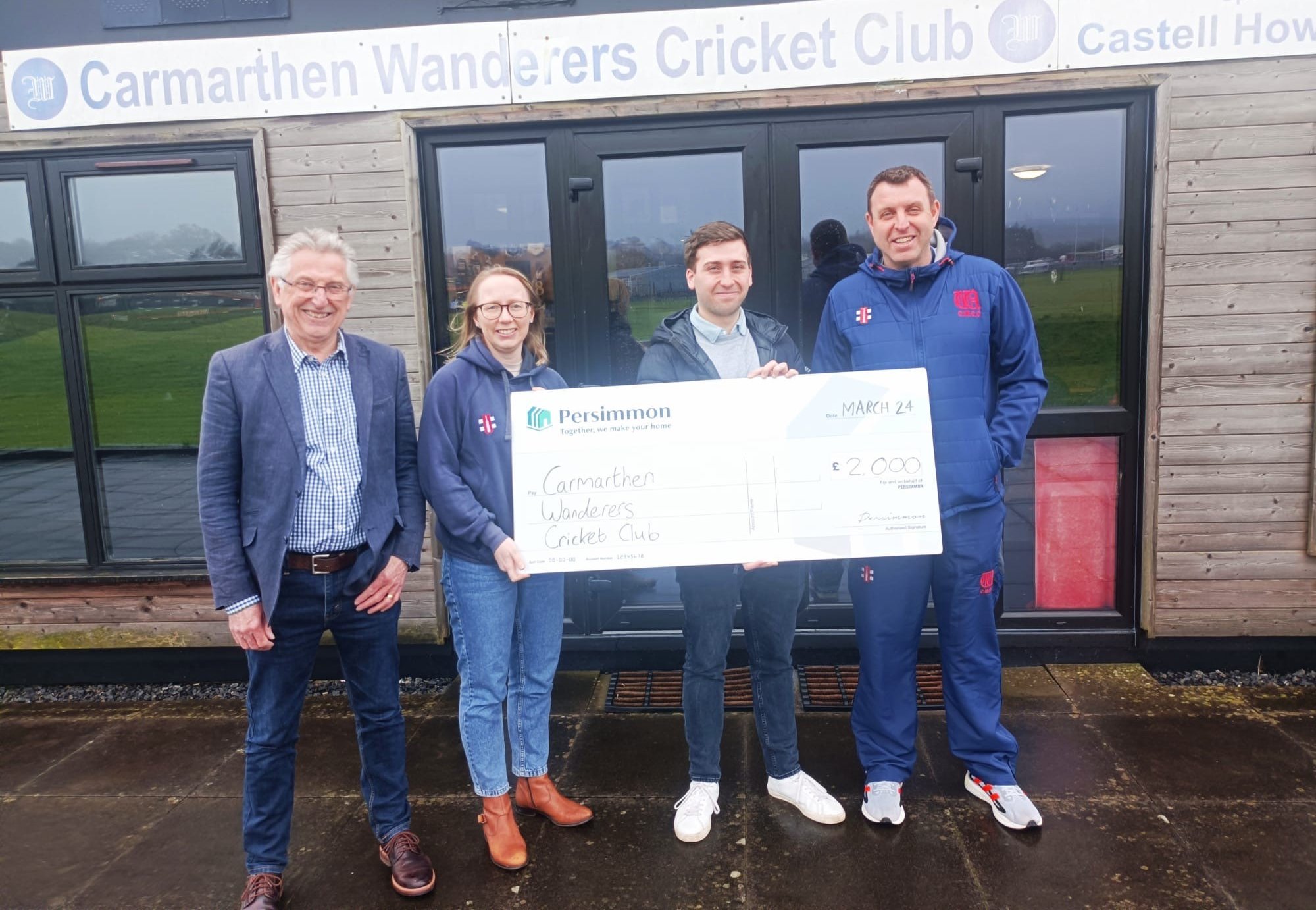 Persimmon Homes Community Champions scheme £2k boost for Carmarthen